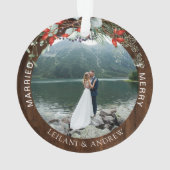 Photo de Noël nouvelle aquarelle Holly Wood (dos)