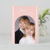 Photo de Noël religieuse Carte à huile de Jésus Bl (Debout devant)