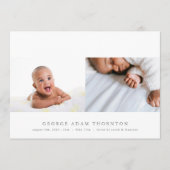 photo de nouveau-né collage bébé faire-part de nai (Devant)