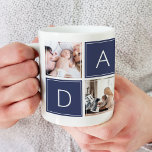 Photo de papa moderne Collage personnalisé Mug de<br><div class="desc">Customisez cette tasse avec vos propres photos et offrez-la en cadeau! !</div>