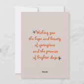 Photo de Pâques sur mesure Collage Carte de vacanc (Dos)