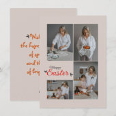 Photo de Pâques sur mesure Collage Carte de vacanc (Devant / Derrière)