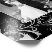 Photo de portrait floral noir blanc (Coin)