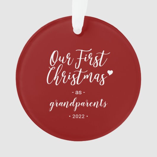 Photo de Red & White Grandparents First Christmas (devant)