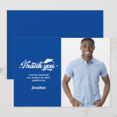 Photo de remise de diplôme Merci Bleu (Devant / Derrière)