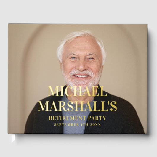 PHOTO DE RETRAITE DU MONOGRAMME CHIC BLUE MARINE (Recto)