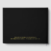 PHOTO DE RETRAITE MONOGRAMME NOIR CHIC (Verso)
