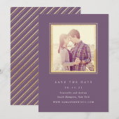 Photo de save the date à l'égout classique et aube (Devant / Derrière)