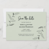 Photo de Save The Date Double Face Rustique Élégan (Dos)