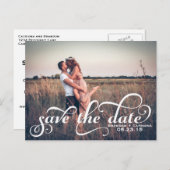 Photo de script blanc Enregistrer la carte postale (Devant / Derrière)