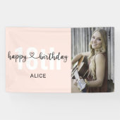 Photo de script du coeur Bannière d'anniversaire h (Horizontal)