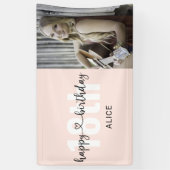 Photo de script du coeur Bannière d'anniversaire h (Vertical)