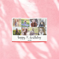 Photo de script du coeur Bannière d'anniversaire h