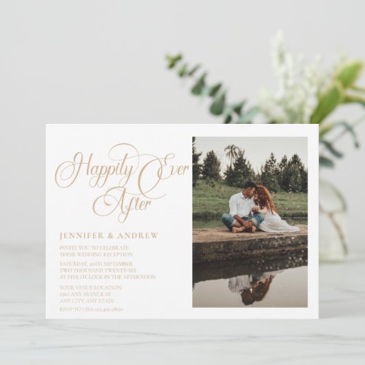 Photo de script simple | Faire-part de mariage de  (Debout devant)