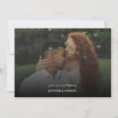 Photo de script simple | Faire-part de mariage de  (Dos)