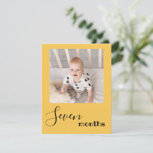 Photo de Sept Mois Première Carte Bannière Anniver