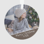 Photo de souvenir de Noël festif (dos)