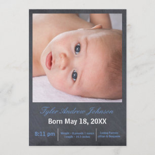 Photo de tableau noir - Faire-part de naissance