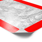 Photo de trame rouge 5x7 (Coin)