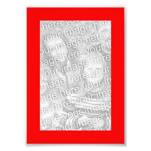 Photo de trame rouge 5x7 (Devant)