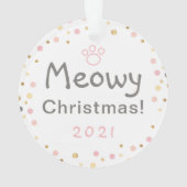 Photo de vacances de Noël personnalisée pour chat  (dos)