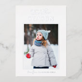 Photo de vacances en feuille d'argent moderne Joye (Recto)