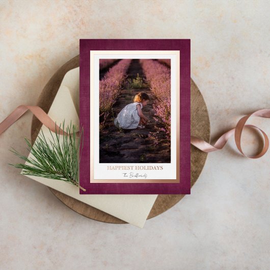 Photo de vacances encadrée à l'huile