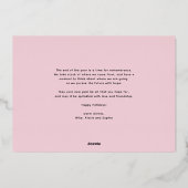 Photo de vacances joyeuses avec des poinsettias ro (Verso)