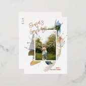 Photo de vacances personnalisée des Joyeuses Fêtes (Recto/Verso)