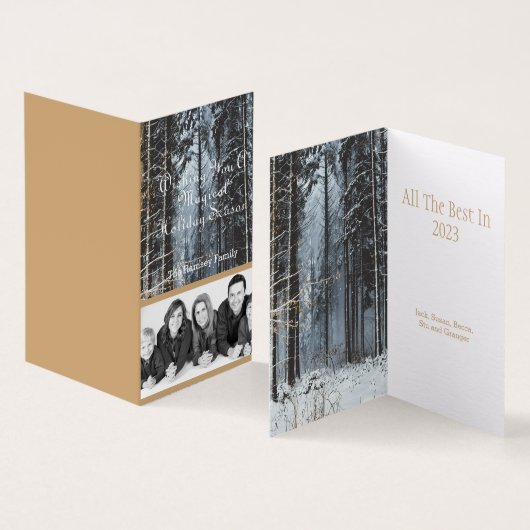 Photo de vacances personnalisée Scène d'hiver (Inside and Outside)