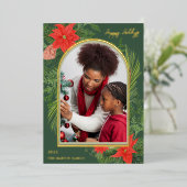 Photo de vacances Poinsettia et verdure (Debout devant)