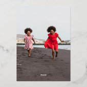 Photo de vacances Poinsettia et verdure (Verso)