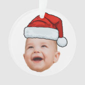 Photo de visage de bébé personnalisé Noël du Père (devant)