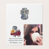 Photo de vœux de Noël pour amateur de café (Outside Unfolded)