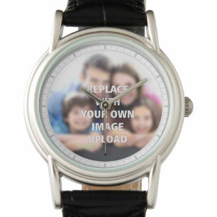 Photo de votre famille imprimée sur une montre
