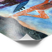 Photo de yoga orange surf violet (Coin)
