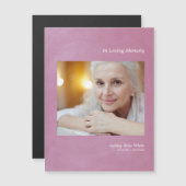 Photo Dear One Remember Mauve Faux Metallic Effect (Voorkant / Achterkant)