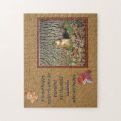 Photo d'écureuil Citation de remerciement Puzzle J (Vertical)