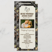 Photo Deer Hearts Chasse Camo Wedding Programmes (Devant / Derrière)