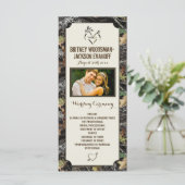 Photo Deer Hearts Chasse Camo Wedding Programmes (Debout devant)