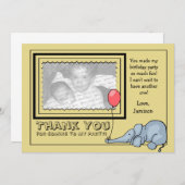 Photo d'éléphant Merci (Devant / Derrière)