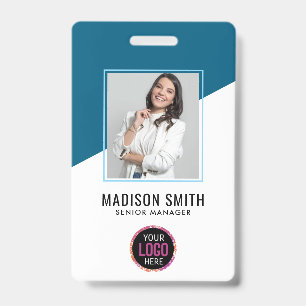 Photo d'employé d'entreprise minimale Badge de c
