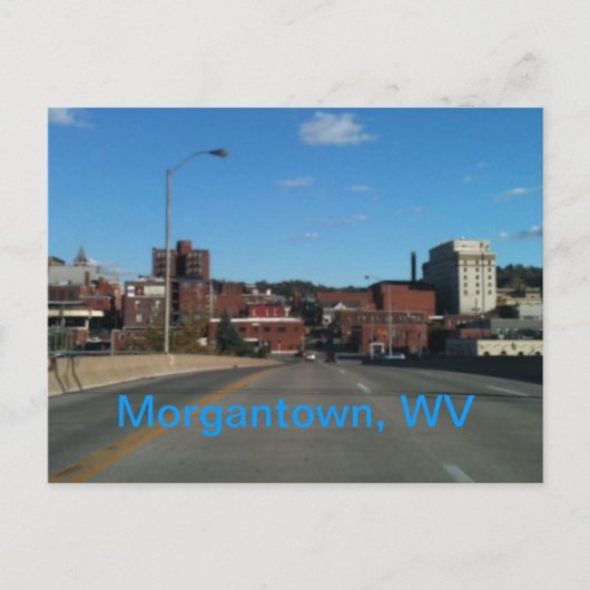 Photo des cartes postales d'horizon de Morgantown (Devant)