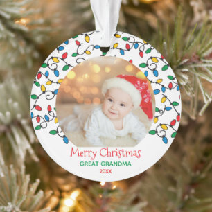 Photo des lumières de Noël de la grande grand-mère