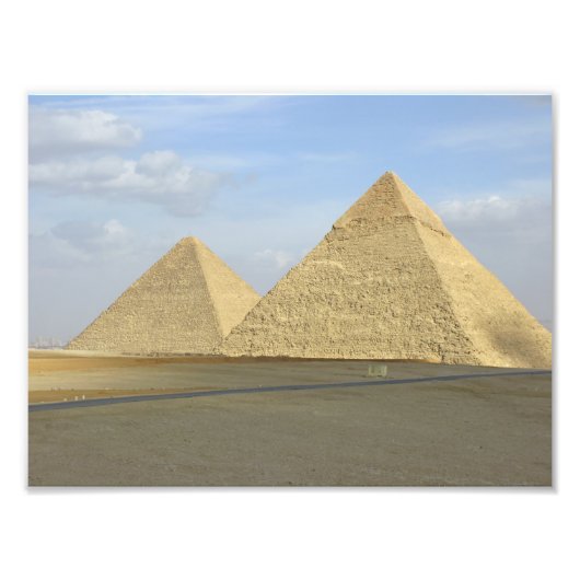 Photo des pyramides de Gizeh (Devant)