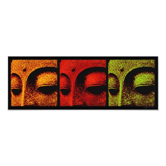 Photo des visages de Bouddha (Devant)