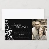 Photo Design Enregistrer La Date Invitation (Devant / Derrière)