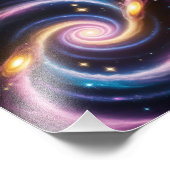 Photo d'étoiles et de galaxies de différentes coul (Coin)