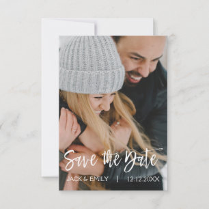 Photo d'hiver Enregistrer la carte de date