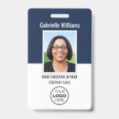 Photo d'identité professionnelle Sécurité Badge Bl (Avant)